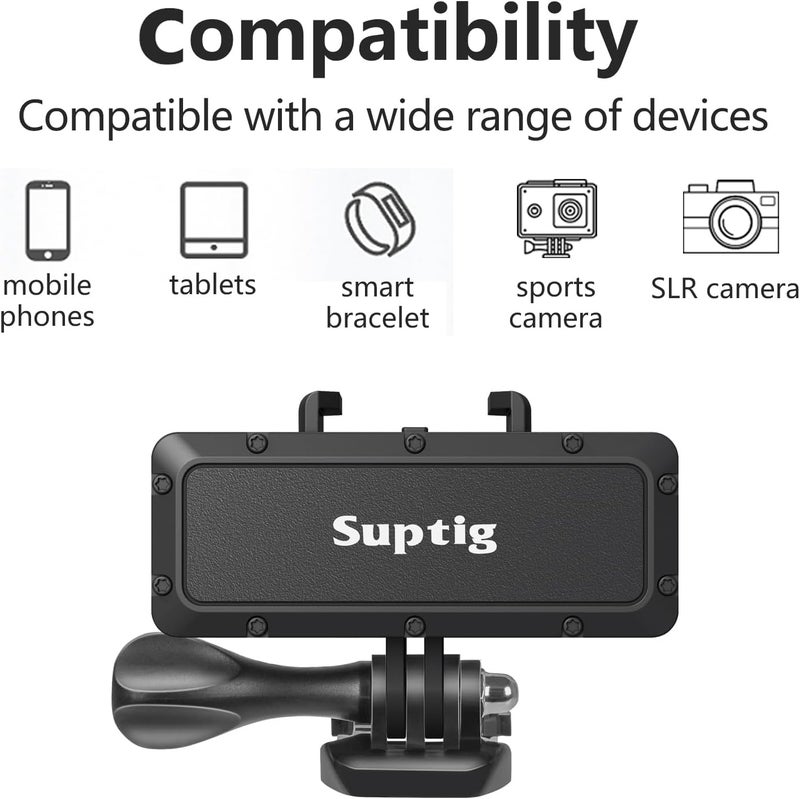 Suptig Portable Charger, Power Bank, Battery Charger Compatible for Gopro Hero 13, Hero 12, Hero 11, Hero 10, Hero 9 Hero 8, Hero 7, Hero 6, 5, 4 3 3+, Hero Session, DJI osmo, Insta 360 Action Cam - Image 2